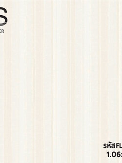 วอลเปเปอร์ลายทาง สีครีมขาว มีกลิเตอร์ FLO-C46W