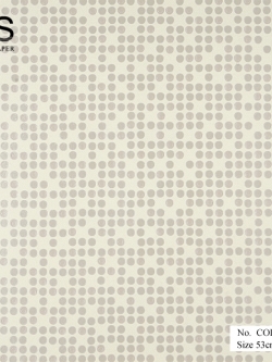 วอลเปเปอร์ ลายจุดกลมสีเทา พื้นสีครีม No.COL-B68