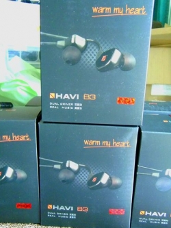 ขายหูฟัง Havi B3 Pro 1 หูฟังแบบ 2Driver บอดี้Gorilla Glass สายฉนวน OFC 30แกน รับประกัน1ปี