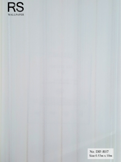 วอลเปเปอร์ ลายเส้นสีขาวครีม No.DIF-R07