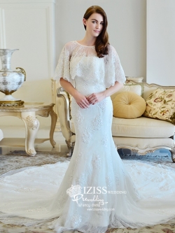 BRL061 **พรีออเดอร์**ชุดแต่งงานสีขาวหรูหราประดับดอกไม้ผสมเพชรและคริสตัล สวยงามดุจเจ้าหญิง