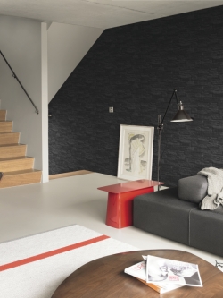 วอลเปเปอร์เยอรมัน ลายอิฐสีดำ No.FAC3-B24