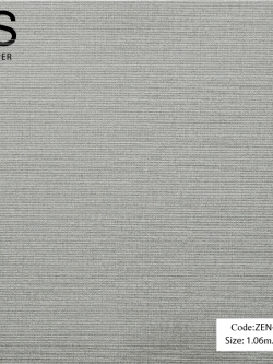 วอลเปเปอร์เทกเจอร์ผ้าโทนสีน้ำตาลอมฟ้า ZEN-B124W