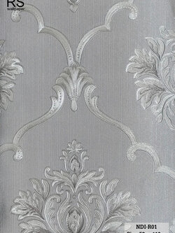 วอลเปเปอร์ ลายหลุยส์คลาสสิค สีเทา NDI-R01