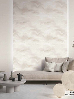 วอลเปเปอร์สไตล์ Abstract สีเทา PMI-C36W