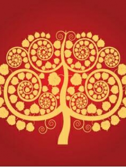 วอลเปเปอร์ ลายโพธิ์ SS0173