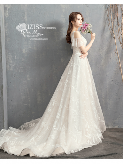 BR363 **พรีออเดอร์**ชุดแต่งงาน&ชุดเจ้าสาวแนวเรียบหรู สีขาวเกรดพรีเมี่ยม น่ารัก สวยโดดเด่นไม่ซ้ำใคร