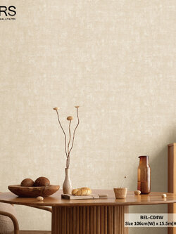 วอลเปเปอร์ลายปูนเปลือย สีน้ำตาล BEL-C04W