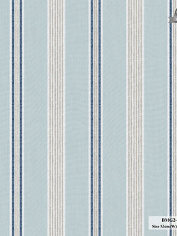 วอลเปเปอร์ลายทาง สีฟ้าสลับสีน้ำเงินน้ำตาล BMG2-B28