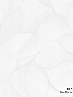 วอลเปเปอร์ลายดอกไม้กราฟฟิค โทนสีขาว BTN-C24W