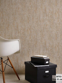 วอลเปเปอร์ ลายปูนเปลือยสีน้ำตาลปนเทา MTS2-M40