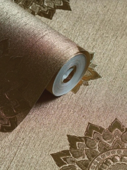 วอลเปเปอร์แบบไทยลายดาวสีทองพื้นสีทอง LTH-M31