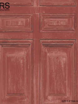 วอลเปเปอร์ ลายประตูไม้สีแดง KA-D38