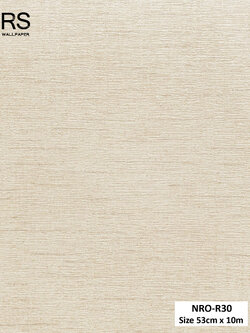 วอลเปเปอร์ สีครีมแทรกเส้นสีเทา NRO-R30