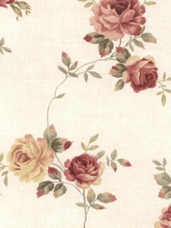 วอลเปเปอร์ลายดอกไม้ สไตล์วินเทจ RGC60