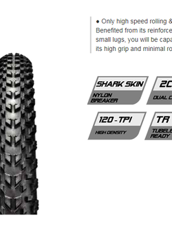 ยางนอก CHAOYANG : HORNET 27.5x2.00" ขอบพับ ดอกใหญ่