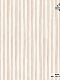 วอลเปเปอร์ลายทาง สีน้ำตาลสลับขาว KID2-B20