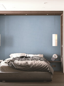 วอลเปเปอร์ พื้นสีฟ้า ผสมกลิตเตอร์เงิน BES7-B99W