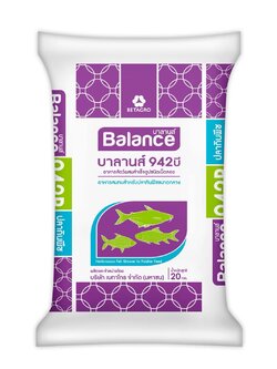 BALANCE FEED อาหารปลากินพืชกลาง บาลานส์ 942B โปรตีน 15.5 %