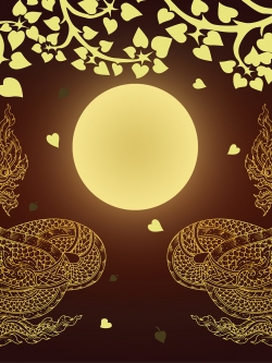 วอลเปเปอร์ สั่งผลิตใบโพธิ์ ห้องพระ