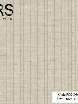 วอลเปเปอร์ลายเส้นช่องห่าง0.7ซม.โทนสีน้ำตาล FCO-D36W