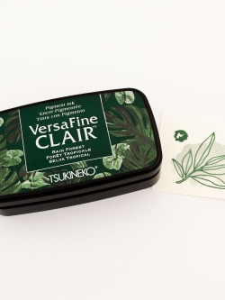 หมึกปั๊มกระดาษ versafine clair_rainforest (สีเขียวเข้ม)