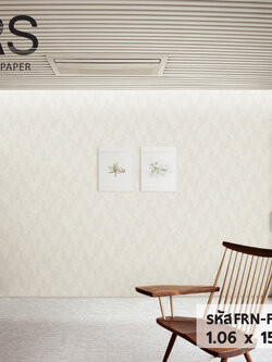 วอลเปเปอร์ลายไม้สลับ สีครีม FRN-F25W