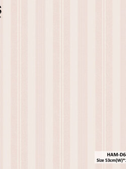 วอลเปเปอร์ลายทาง สีชมพู HAM-D64