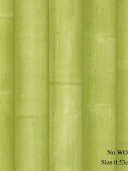 วอลเปเปอร์ลายกระบอกไม้ไผ่เรียงตัวกันสีเขียว WOD3-M32