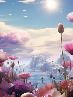 วอลเปเปอร์ภาพดอกไม้ (สั่งผลิต)