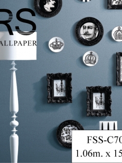 วอลเปเปอร์พื้นสีน้ำเงินฟ้า FSS-C70W