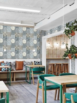 วอลเปเปอร์ลายกระเบื้องสีน้ำเงิน ฟ้า(Moroccan Style)PPL-J43