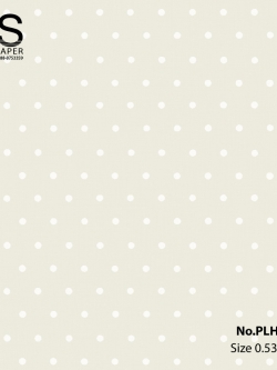 วอลเปเปอร์ ลายจุดสีขาวพื้นสีเทาอ่อน NO.PLH-D57