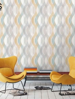 วอลเปเปอร์ลายโมเดิร์นโค้ง(ซิกแซก) LOF-F87