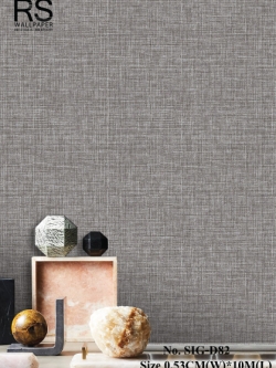 วอลเปเปอร์ โทนน้ำตาลเทา ลายผ้า No.SIG-D82