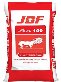 หัวอาหารสุกรรวม JBF 100 สำหรับสุกรเล็ก-ส่งตลาด(15-120 กก.) JBF100