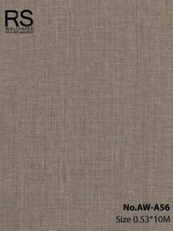 วอลเปเปอร์สีน้ำตาลเข้มอมเทา มีลายในตัว No.AW-A56