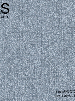 วอลเปเปอร์เทกจอร์ผิวหยาบพื้นสีน้ำเงินอ่อน SK3-D72W
