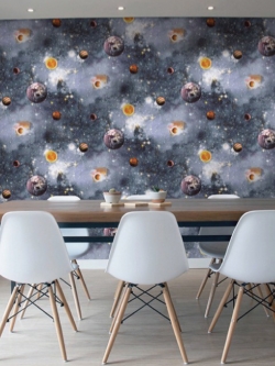 วอลเปเปอร์ลายท้องฟ้า อวกาศลูกโลกPPL-J26