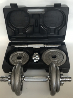 ขายเซทดัมเบล 20 กิโล พร้อมกล่องเก็บ - รุ่น IRON 103