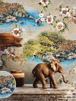 วอลเปเปอร์ ลายภาพวาดดอกไม้ MOD-J13