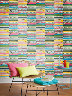 วอลเปเปอร์กองหนังสือ(colorful style) FD2-B27