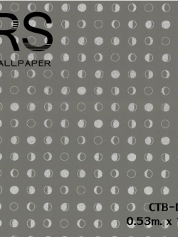 วอลเปเปอร์โมเดินท์ ลายจุดสีพื้นเทา จุดเงิน (Moroccan Style)CTB-D16
