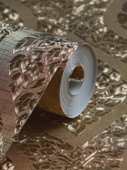 วอลเปเปอร์ลายพุ่มข้าวบิณฑ์สีทองพื้นสีทอง LTH-M11