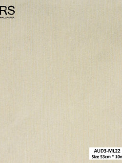 วอลเปเปอร์ สีครีมปนกลิตเตอร์สีเงิน AUD3-ML22