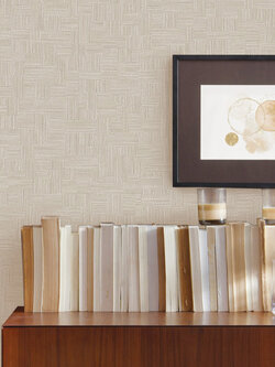 วอลเปเปอร์ลายสาน สีน้ำตาลอมเทา ATI-B52W