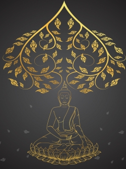 วอลเปเปอร์ สั่งผลิตใบโพธิ์ ห้องพระ