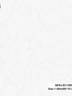วอลเปเปอร์ลายหินอ่อน สีขาว BESJ-B112W