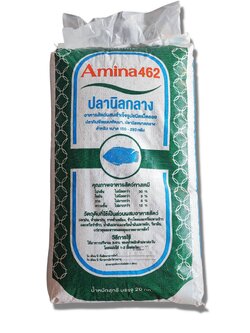 AMINA FEED อะมิน่า 462 อาหารปลานิลกลาง อายุ 1.5-3 เดือน โปรตีน 30 %, บรรจุ 20 กก.