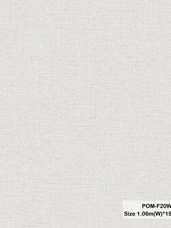 วอลเปเปอร์ลายผ้า สีเทาอ่อน POM-F20W
